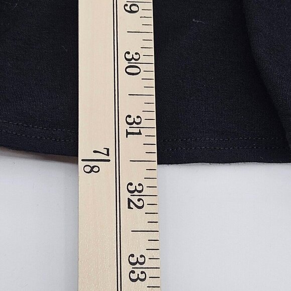 Eileen Fisher Jersey Knit Scoop Neck Tunic Top Black Women’s Size M Minimalist - Picture 9 of 9